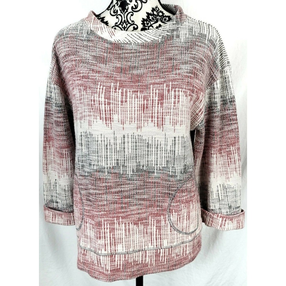 Anthropologie Postmark Textured Bardot Collar Top